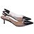 Décolleté slingback Cœur in PVC nero Alaïa