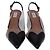 Décolleté slingback Cœur in PVC nero Alaïa - vista 2