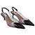 Décolleté slingback Cœur in PVC nero Alaïa - vista 3