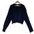 Autre Marque ASTRAET Strickjacke mit Fransen und Rippstrick Schwarz