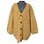 Autre Marque COEL Strickjacke aus Wolle mit grobem Strick Braun Kamel