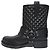 Rockstud Gesteppte Biker-Stiefel Valentino Garavani Schwarz - Ansicht 2