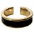 Ring Hermès Anello in pelle di vitello a doppio borchia Athena Noir Black D'oro - vista 4