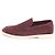 Loro Piana Mocassini Suede Summer Walk Rosso