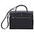 Hermès Bolsa Tote e Bolsa de Ombro Birkin Small PM em Canvas com Acabamento Prateado Preto - vista 3