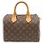 Borsa Louis Vuitton Monogram Speedy 25 Marrone Monogramma - vista 2