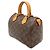 Borsa Louis Vuitton Monogram Speedy 25 Marrone Monogramma - vista 3