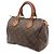 Borsa Louis Vuitton Monogram Speedy 25 M41528 Marrone Monogramma - vista 3