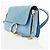Chloé Chloe Faye en piel y ante Small Azul - vista 3