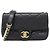 Borsa a tracolla in pelle nera Chanel AS2210 Nero
