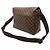 Borsa a Spalla Louis Vuitton Damier Melville Marrone - vista 3