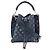 Borsa Tote Louis Vuitton Monogram Mahina Mulia Flight Mode Blu Blu navy