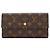 Cartera Louis Vuitton Monogram Portefeuille Tresor International Tri-fold Long Wallet Castaño - vista 2