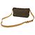 Borsa a Spalla Louis Vuitton Monogram Trotteur Pochette M51240 Marrone - vista 3