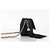 Camera Chanel Shoulder Suede Patchwork Medium Black - view 3