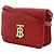 Burberry TB Flap Leather Small Rosso - vista 3