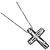 Pingente Cruz Tiffany & Co. em Platina e Diamantes Small Prata