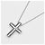 Pingente Cruz Tiffany & Co. em Platina e Diamantes Small Prata - vista 2