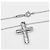 Pingente Cruz Tiffany & Co. em Platina e Diamantes Small Prata - vista 3