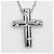 Pingente Cruz Tiffany & Co. em Platina e Diamantes Small Prata - vista 5