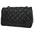 Chanel Classic Single Flap gestepptes Lammleder Mini Schwarz - Ansicht 2