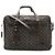 Borsa Boston Loewe Repeat Anagram Nero Marrone scuro - vista 2