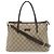 Borsa Tote Gucci GG Supreme Plus Beige Marrone scuro - vista 2