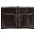 Clutch Hermès Jige PM in pelle marrone scuro