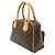 Borsa Louis Vuitton Monogram Manhattan PM Marrone - vista 3