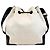 Borsa a tracolla a secchiello blu navy Balenciaga Nero Bianco - vista 2