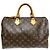 Borsa Louis Vuitton Speedy 35 in tela Monogram Marrone - vista 2