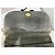 Chanel Borsa a tracolla in scamosciato grigio con fiocco nero e catena dorata D'oro - vista 12