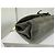 Chanel Borsa a tracolla in scamosciato grigio con fiocco nero e catena dorata D'oro - vista 8