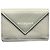 Mini billetera tríptico de cuero Paper de Balenciaga Castaño
