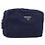 Pochette PRADA Nylon Navy Silver Auth 191985A Prata Azul marinho