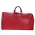 LOUIS VUITTON Epi Keepall 55 Boston Bag Red M42957 LV Auth 194589V Rosso