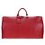 LOUIS VUITTON Epi Keepall 55 Boston Bag Red M42957 LV Auth 194589V Rosso - vista 13