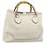 Borsa a mano GUCCI Bamboo in pelle bianco oro 282317 Auth bs36540 D'oro