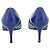Décolleté SAINT LAURENT in pelle 37 Blu Auth 193709M - vista 3