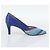 Décolleté SAINT LAURENT in pelle 37 Blu Auth 193709M - vista 4