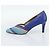Décolleté SAINT LAURENT in pelle 37 Blu Auth 193709M - vista 5