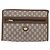 GUCCI GUCCI Plus Clutch in PVC e pelle Beige Tonalità oro Auth gh2255 - vista 2