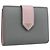 Cartera Bifold PRADA de piel Saffiano Gris Oro Auth 194318M Castaño Dorado