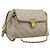 Borsa a Spalla con Catena PRADA Nylon Beige Oro Auth bs36530 D'oro