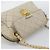 Borsa a Spalla con Catena PRADA Nylon Beige Oro Auth bs36530 D'oro - vista 14
