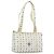 Bolsa Tote MCM Vicetos em PVC e couro branco com detalhes em tom dourado Auth gh2274