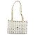 Bolsa Tote MCM Vicetos em PVC e couro branco com detalhes em tom dourado Auth gh2274 - vista 2