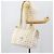 Bolsa Tote MCM Vicetos em PVC e couro branco com detalhes em tom dourado Auth gh2274 - vista 21