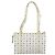 Bolsa Tote MCM Vicetos em PVC e couro branco com detalhes em tom dourado Auth gh2274 - vista 3