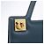 Borsa Salvatore Ferragamo Gancini in pelle blu e oro Auth bs36361 D'oro - vista 14